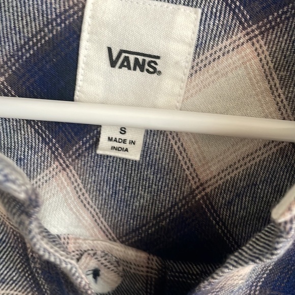 Vans Meridian Flannel Shirt Plaid Long Sleeve Button Up Top New Size S - Picture 3 of 9